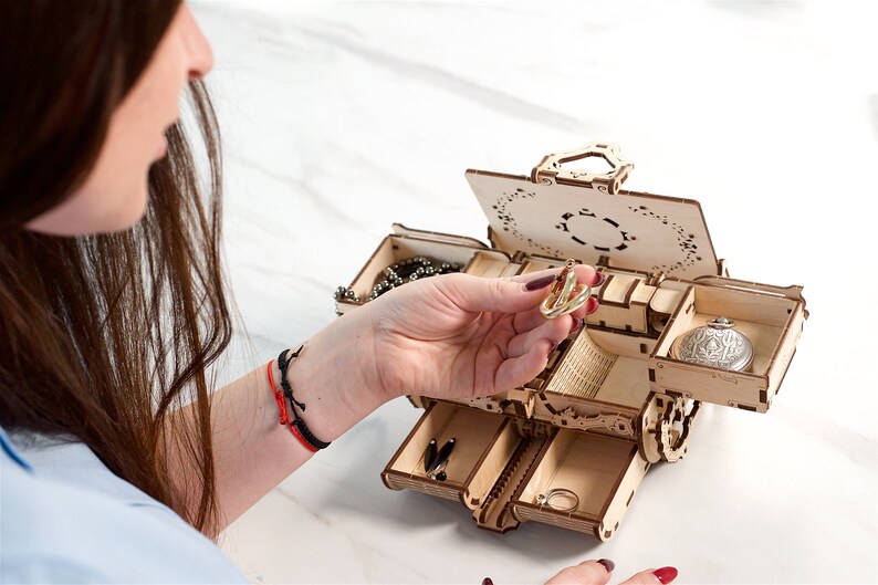 Steampunk Treasure Box: DIY Mechanical Model Kit image 3