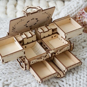 Steampunk Treasure Box: DIY Mechanical Model Kit image 4