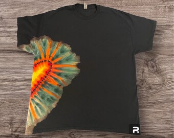 Glowing Heart Tye Dye T-shirt