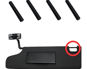 Sun Visor Repair Tube for Jeep Wrangler, Fits 2007-2017 Models, 4 Pcs Black