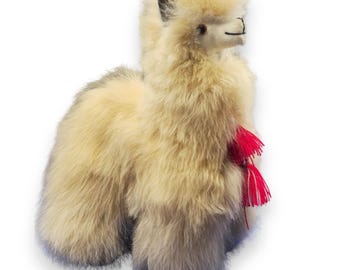 Handcrafted Baby Alpaca Plush Doll | Handmade by Peruvian Artisans | Hypoallergenic Alpaca Toy