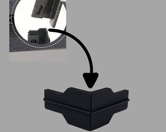 Whalen Post Insert Corner Connector for Shelving Costco (8 Units), Black