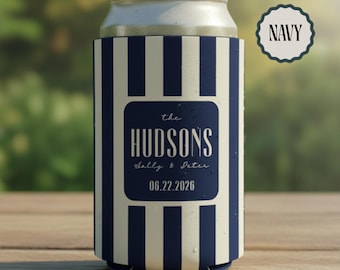 Personalized Wedding Can Coolers, Custom Monogrammed Can Coolers, Custom Can Coolers, Custom Wedding Favors, Party Favors (CZ519)