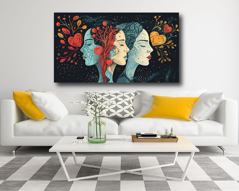 Beautiful Woman Boho Canvas Poster Print, Motivation Girl, Feminist