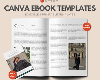Minimalist Canva Ebook Template, Business & Coaching (PLR, Digital Download)