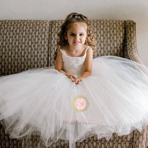 French Lace Flower Girl Dress, Tulle Tutu Flower Girl Dresses, Toddler Dress, Weddings