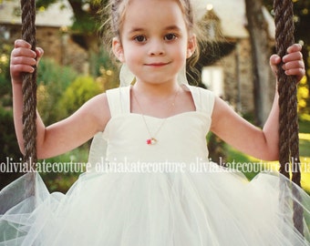 Flower Girl Dress Ivory White