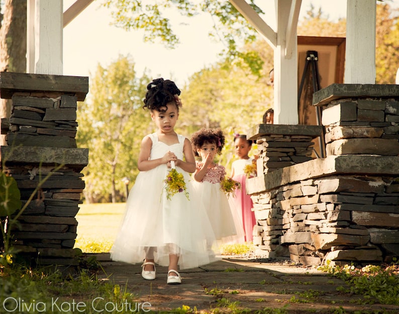 Vintage Style Flower Girl image 1