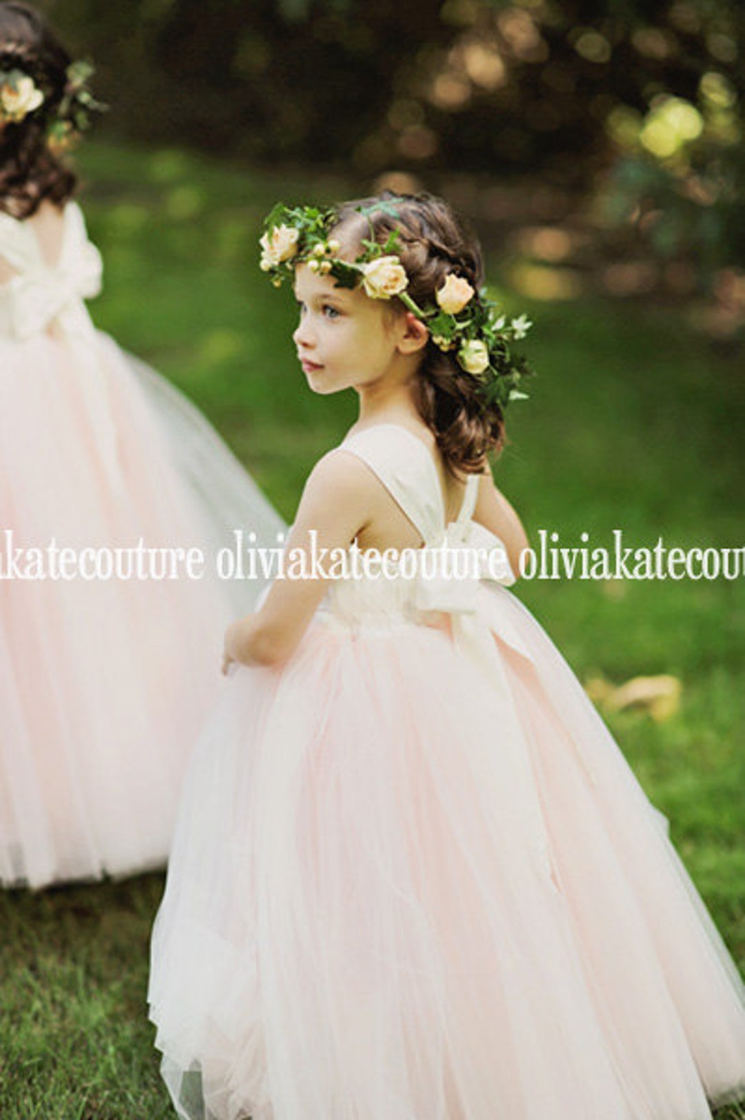 Blush Flower Girl Dress, Princess Toddler Tulle Dresses, Tutu Dresses ...