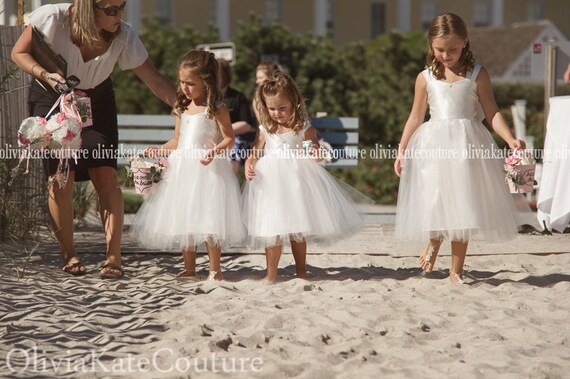 Flower Girl Dress Drop Waist Etsy