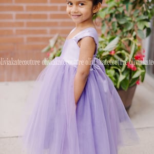 Flower Girl Dress Wisteria Light Purple