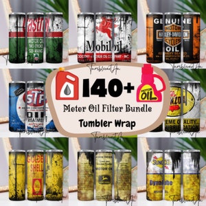 140+ Motor Oil Tumbler Wrap Bundle, Dirty Oil Tumbler, 10oz Dusty Metal Can, Motor craft Tumbler, Oil Filter Sublimation, Motor Oil Tumbler