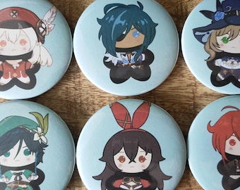 Mondstat | Genshin impact button badges!