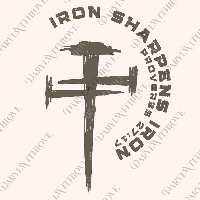 Iron Sharpens Iron Christian png, Christian Gym Digital, Christian png, Christian png, Proverbs Bible Verse Digital, Jesus png image 2