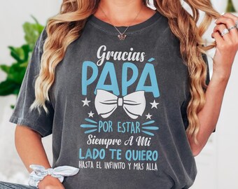 Gracias Papá Infinito Sublimation PNG, Dad Shirt Design, Instant Download