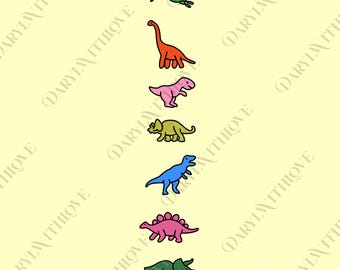 Bunter Dinosaurier png, Dinosaurier Auf Dem Rücken png, Dinosaurier Geschenke, Dinosaurier-Liebhaber png, Dinosaurier Geschenk, Unisex Dinosaurier Digital Datei