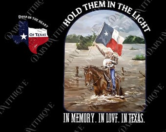 Hold Them In The Light Texas Hill Country Flood Relief Fundraiser png, Support Texas Recovery, Flood Relief digital, Pray For Texas