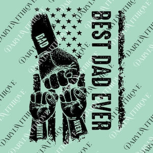 Best Dad Ever Fist Bump png, Fathers Day png with Kids Names, Dad Fist Bump png, Gift for Husband, Dad Gifts, Bonus Dad Gift