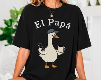 El Papá PNG, Funny Cartoon Goose Dad Digital Download, Instant Download