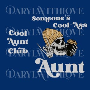 Someones Cool Ass Aunt Front And Back Comfort Colors Graphic png, Cool Aunts Club png, Unisex Retro digital file