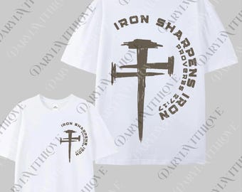 Iron Sharpens Iron Christian png, Christian Gym Digital, Christian png, Christian png, Proverbs Bible Verse Digital, Jesus png