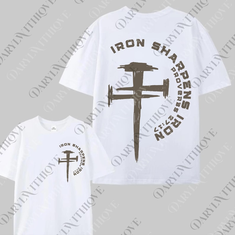 Iron Sharpens Iron Christian png, Christian Gym Digital, Christian png, Christian png, Proverbs Bible Verse Digital, Jesus png image 1