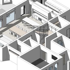 Residential Revit Model | Parametric Cabinets, Kitchen Island, Tables & Vanities