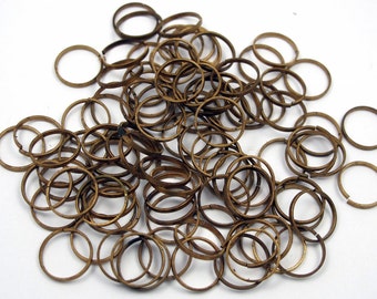 Antique Brass Jump Rings (100X) (F531)