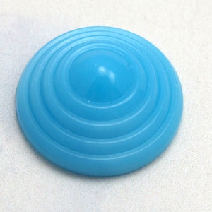 3 SEtS LEFT Vintage Glass Round Blue Cabochons 4X CB519 image 1