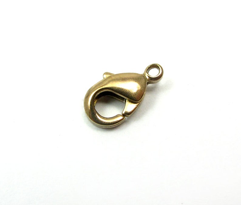 Small Shiny Raw Brass Lobster Clasps 10mm 16X K801A Etsy