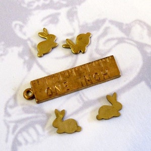 Tiny Brass Bunny Charms (no Bail) (10X) (M534-A) - Etsy