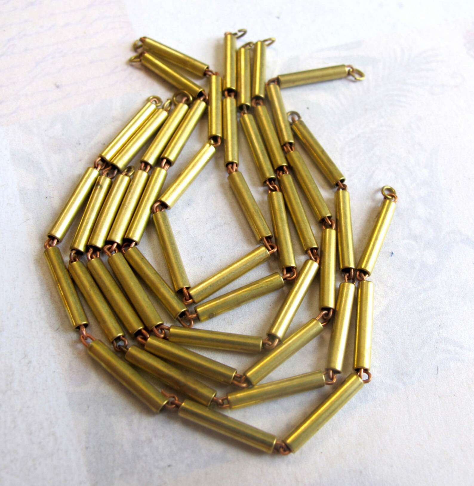 Vintage Brass Bar Chain Pieces 12X Segmants of 4.5 Inches Etsy