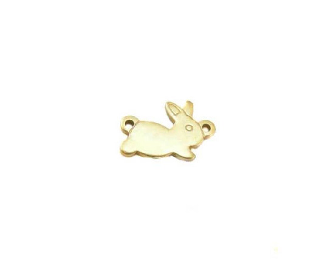 Raw Brass Baby Bunny Engraving Charms (8x) (M514-A) - Etsy