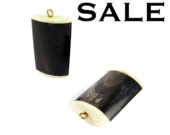 Vintage Genuine Horn and Bone Pendants (2X) (NS575) SALE - 25% off