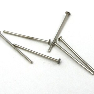 Rhodium Plated Headpins 21 Gauge 21 Grams approx 300x F580 SALE 66% off image 4