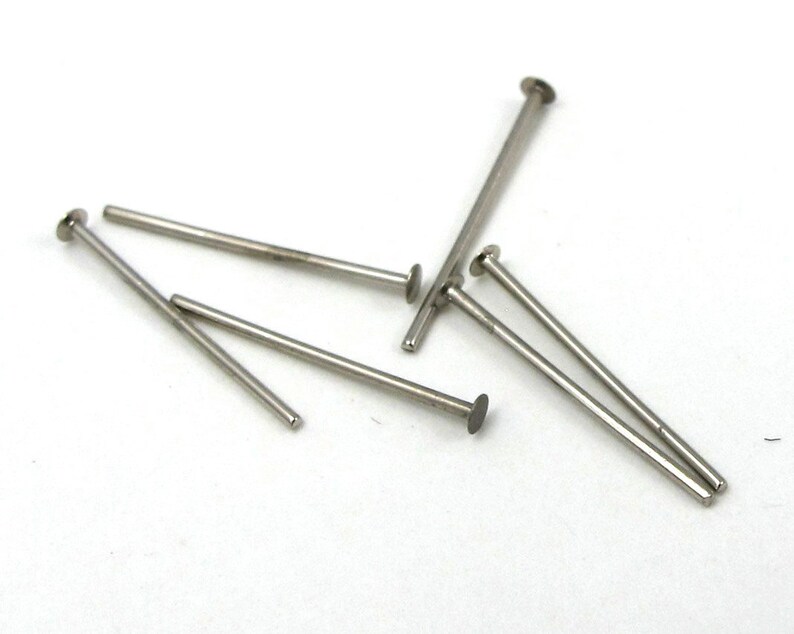 Rhodium Plated Headpins 21 Gauge 21 Grams approx 300x F580 SALE 66% off image 4