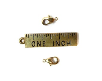 Tiny Shiny Raw Brass Lobster Clasps - 8mm (20X) (K800)