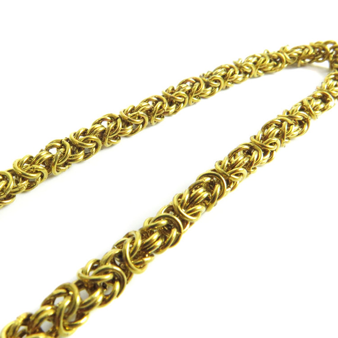 Vintage Brass Byzantine Rope Chain 3 Feet CP245 Etsy