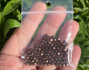 Czech Glass 3mm Fire Polished Brown Glass Beads (100x) (B621)