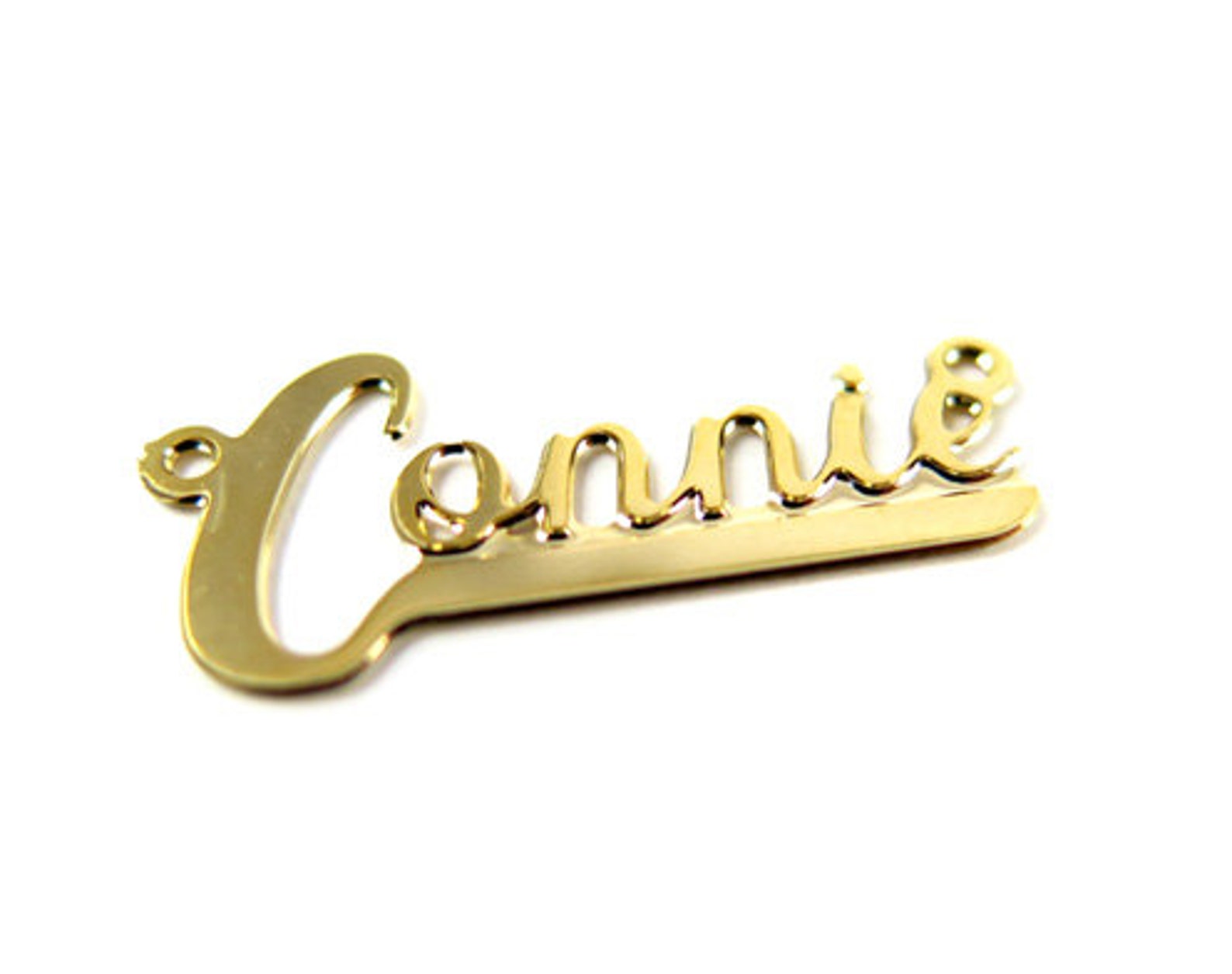 Vintage Gold Plated Name Plate Pendant You Choose 1x Etsy
