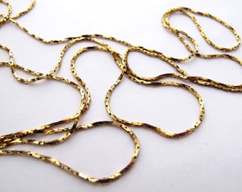 Vintage Brass Sparkly Snake Chain (6 feet) (CP207)