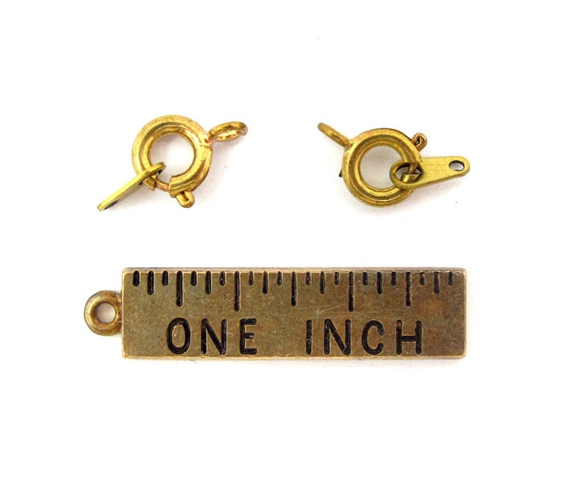 F535 16X Raw Brass Spring Clasps 7mm