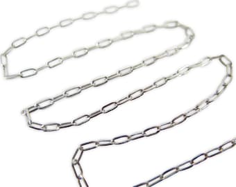 Rhodium Plated Cable Chain (4 feet) (C927-B)