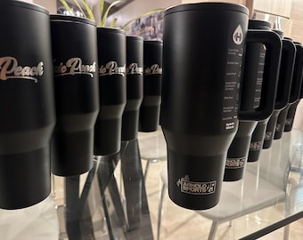 Custom Engraved 40 oz Tumbler – HydroJug Traveler with Handle