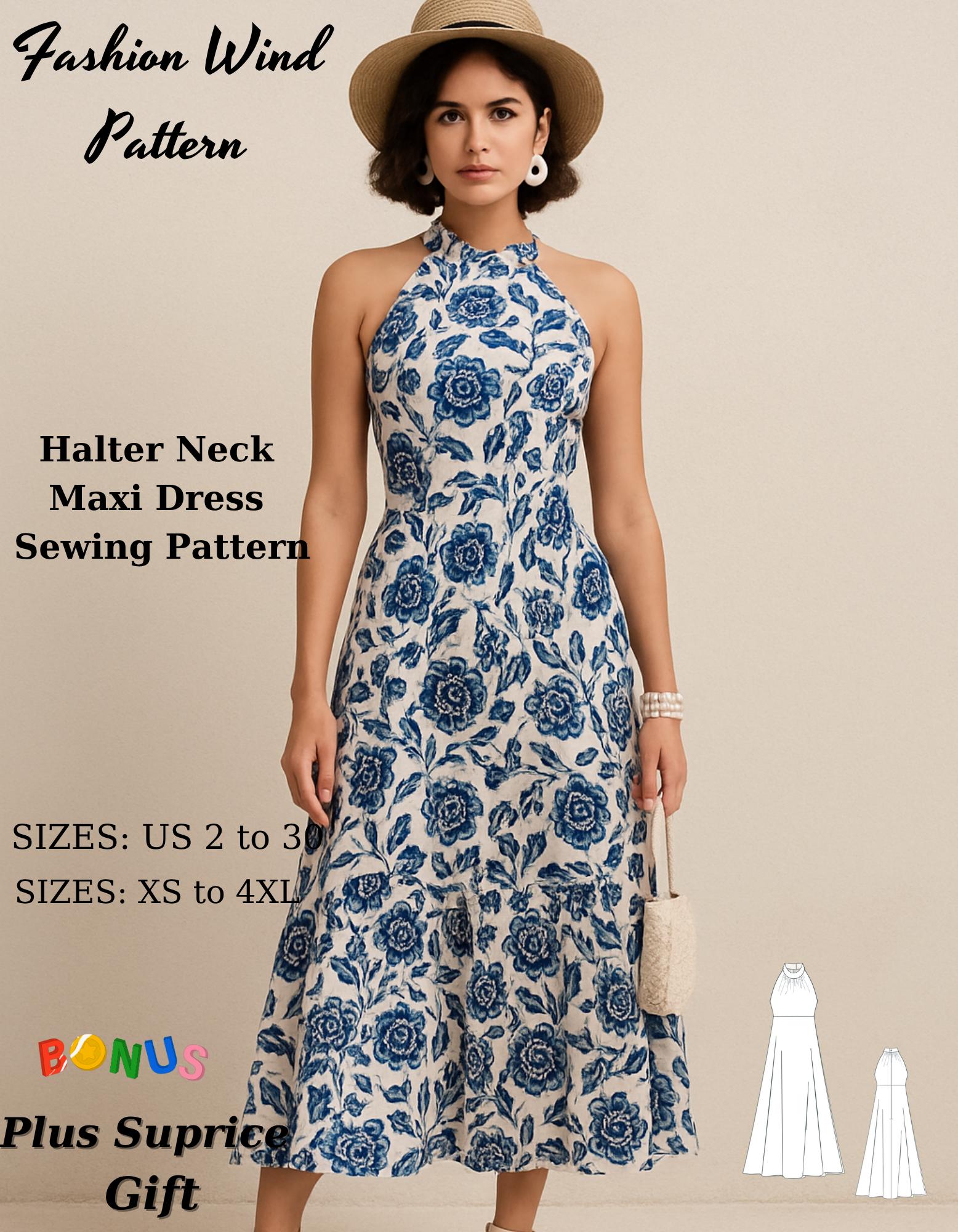fitted lace wedding dress Side Slit Halter Neck Backless Maxi Dress Sewing Pattern