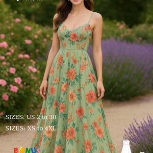 Green Milkmaid Dress - Etsy