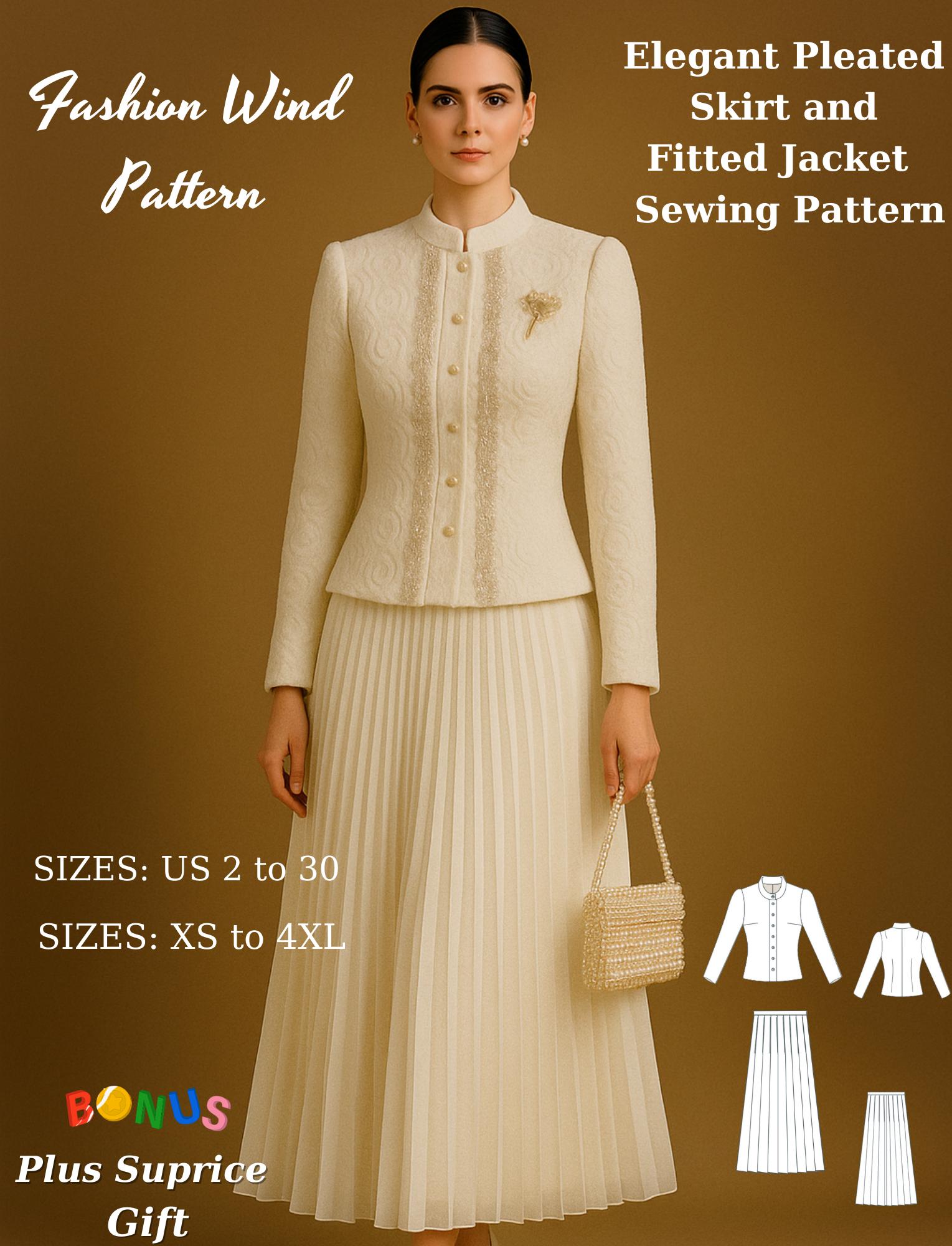 chinese dress ladies Platinum Poise Skirt Suit