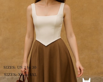 Cottagecore Korsett & Rock Schnittmuster: Renaissance Mieder Outfit (PDF-Schnittmuster, XS-4XL)