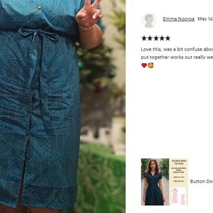 コテージコア ボタンダウン ドレス 縫製パターン (XS-4XL) (デジタルダウンロード) 画像 9