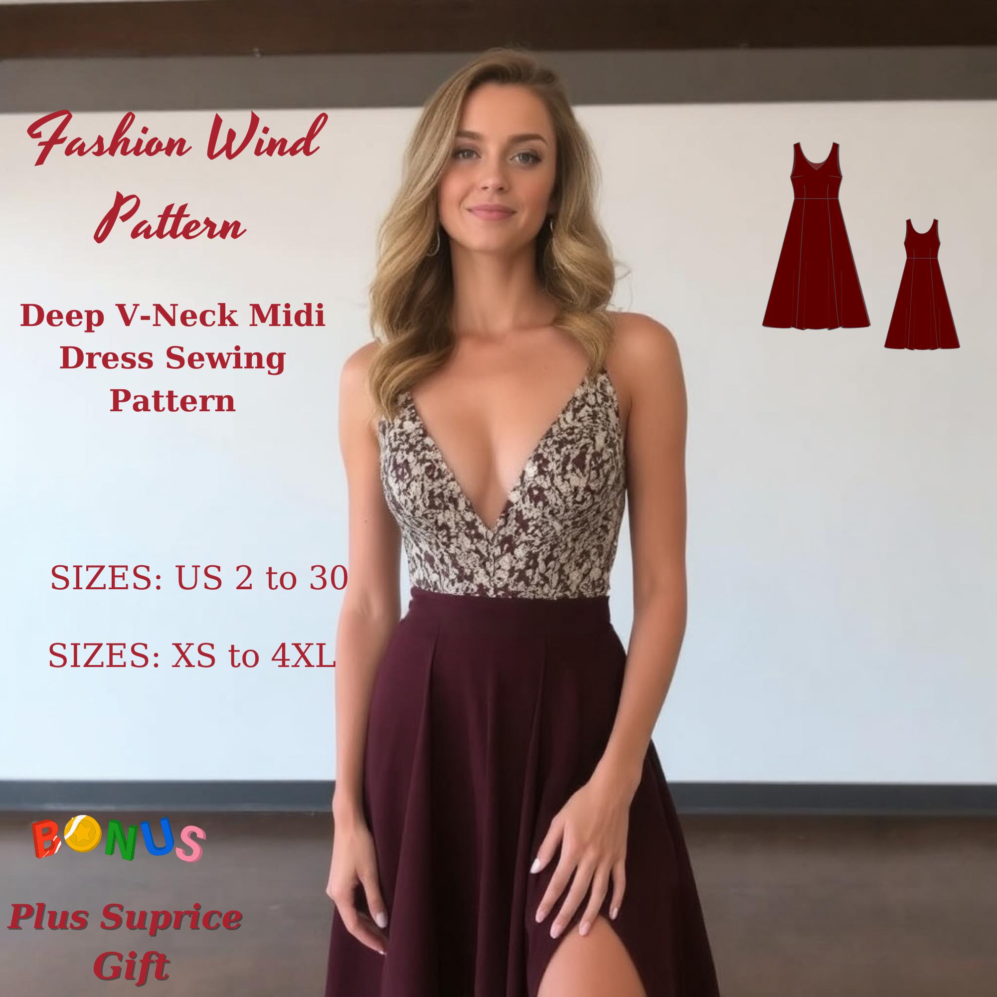 V Neck Strap Dress - Etsy